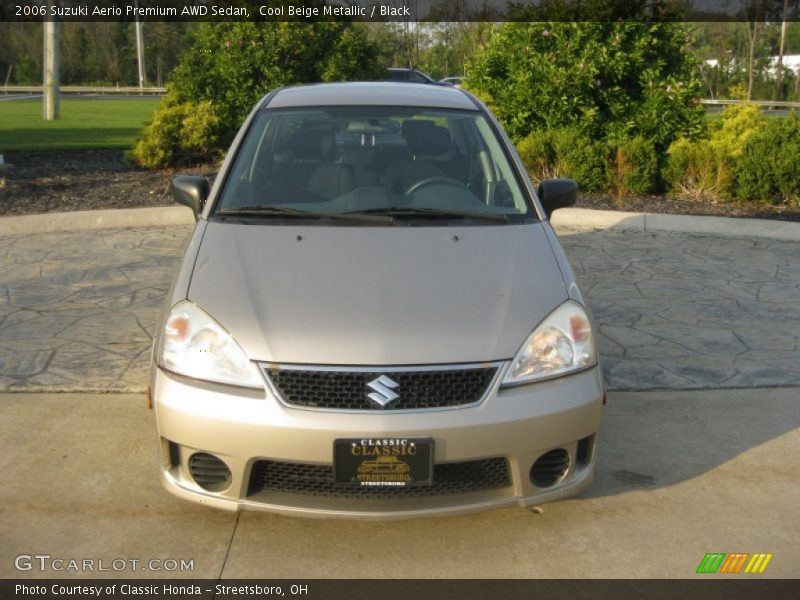 Cool Beige Metallic / Black 2006 Suzuki Aerio Premium AWD Sedan