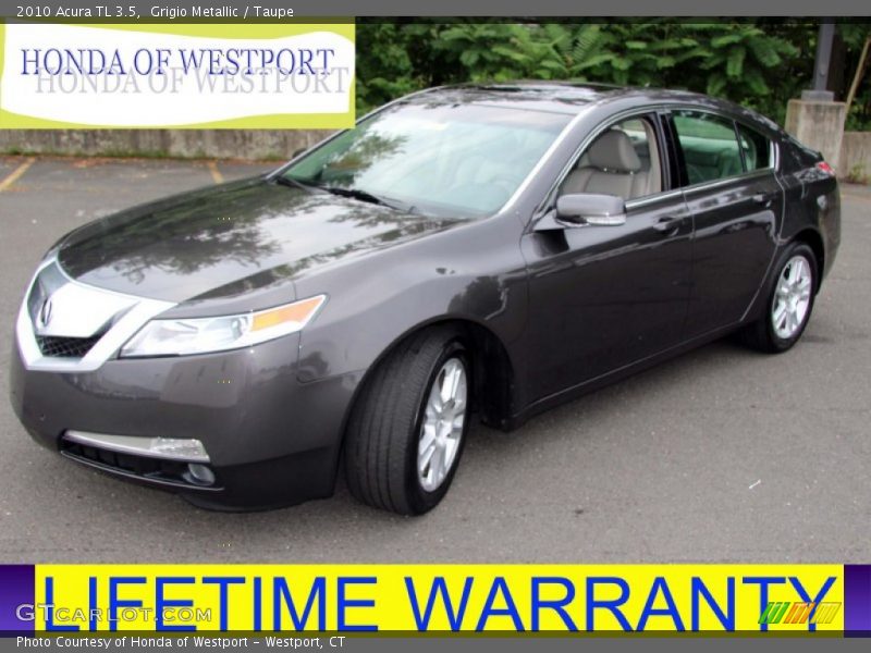 Grigio Metallic / Taupe 2010 Acura TL 3.5