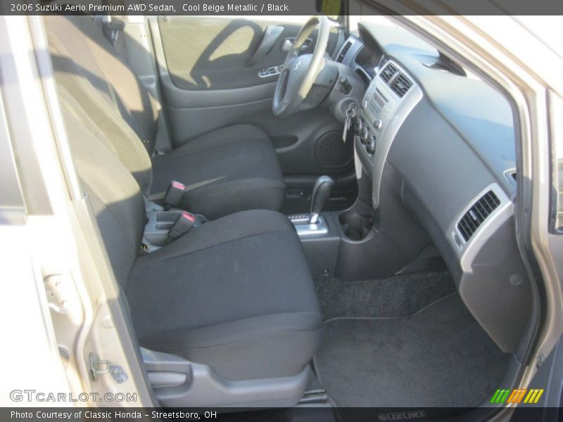 Cool Beige Metallic / Black 2006 Suzuki Aerio Premium AWD Sedan