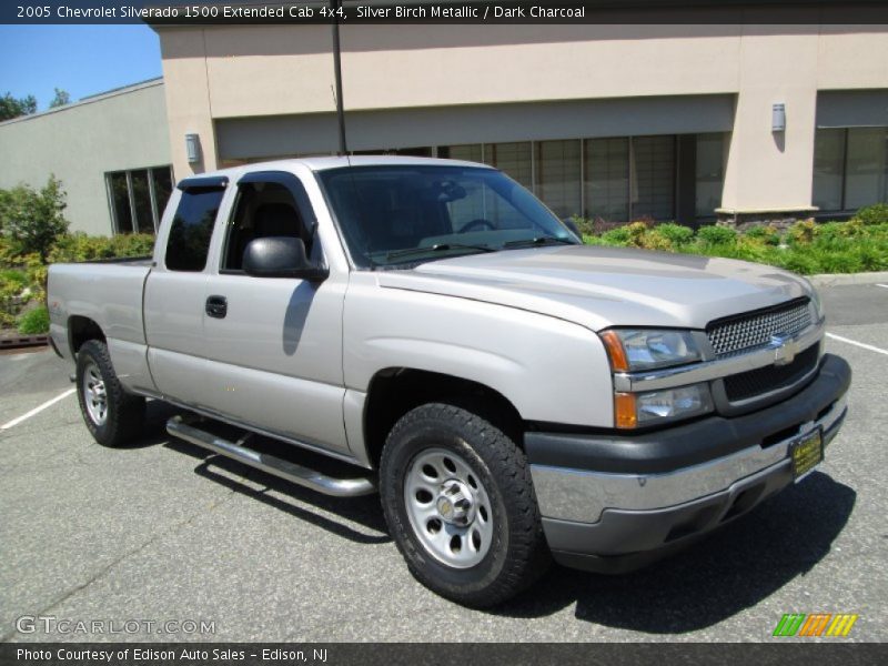 Silver Birch Metallic / Dark Charcoal 2005 Chevrolet Silverado 1500 Extended Cab 4x4