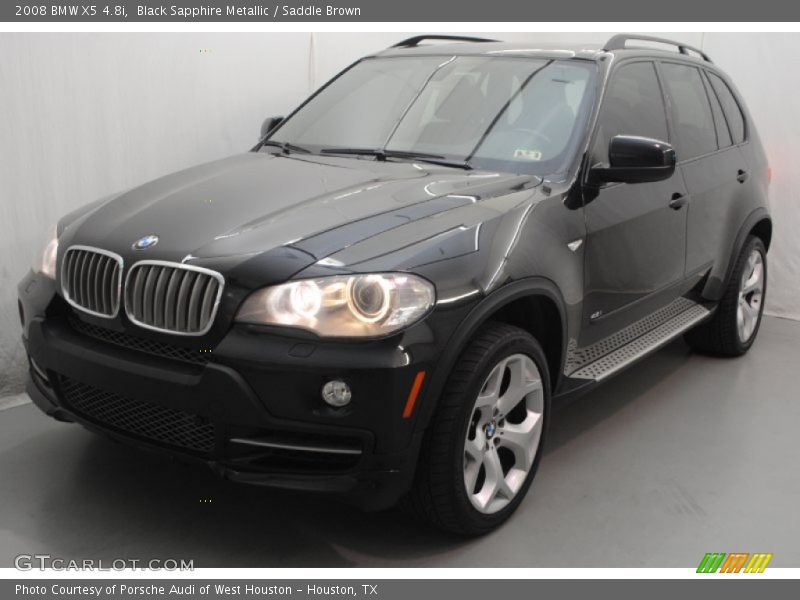 Black Sapphire Metallic / Saddle Brown 2008 BMW X5 4.8i