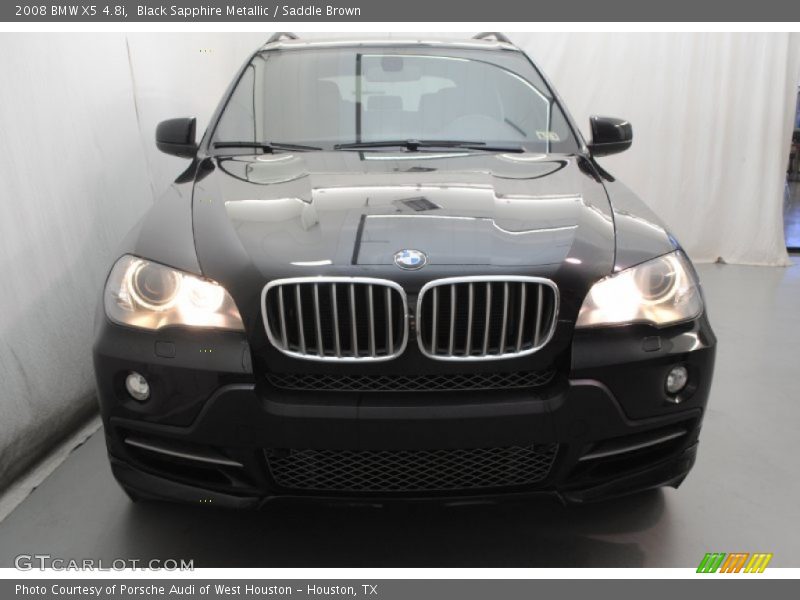 Black Sapphire Metallic / Saddle Brown 2008 BMW X5 4.8i
