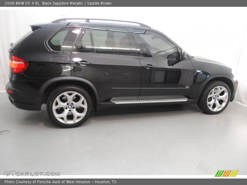 Black Sapphire Metallic / Saddle Brown 2008 BMW X5 4.8i