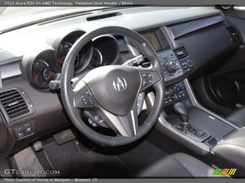 Palladium Silver Metallic / Ebony 2010 Acura RDX SH-AWD Technology