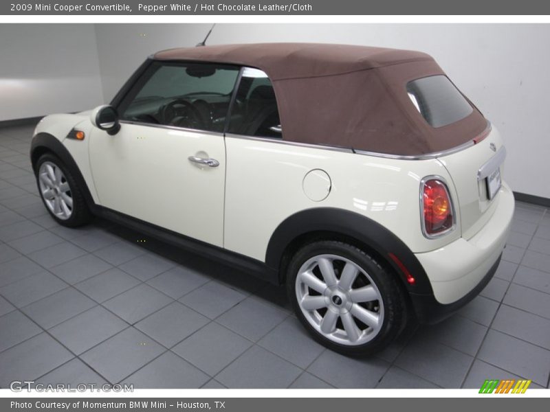 Pepper White / Hot Chocolate Leather/Cloth 2009 Mini Cooper Convertible