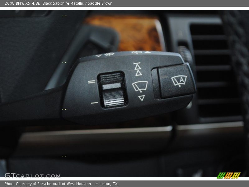 Black Sapphire Metallic / Saddle Brown 2008 BMW X5 4.8i