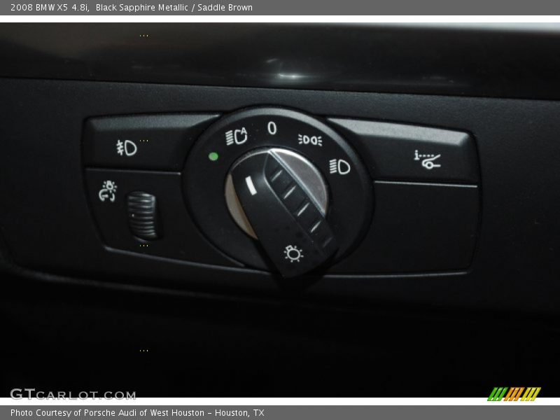 Black Sapphire Metallic / Saddle Brown 2008 BMW X5 4.8i