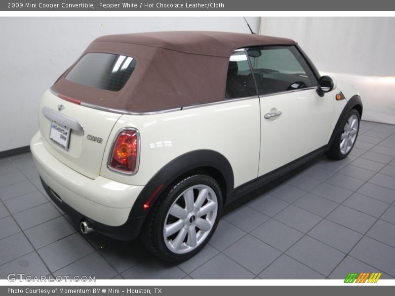 Pepper White / Hot Chocolate Leather/Cloth 2009 Mini Cooper Convertible