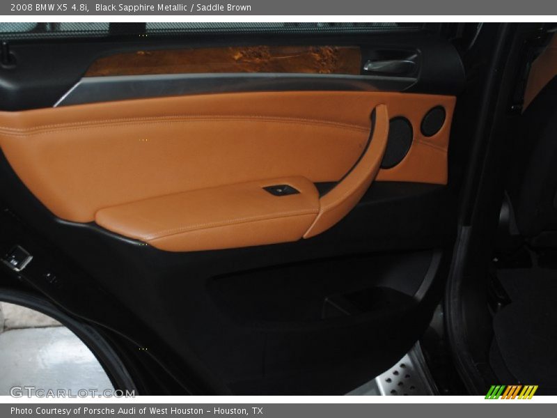 Black Sapphire Metallic / Saddle Brown 2008 BMW X5 4.8i