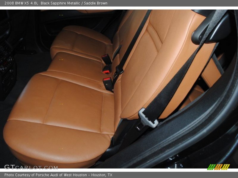 Black Sapphire Metallic / Saddle Brown 2008 BMW X5 4.8i