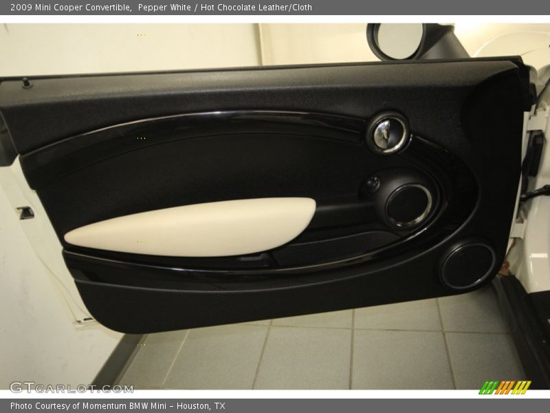 Pepper White / Hot Chocolate Leather/Cloth 2009 Mini Cooper Convertible