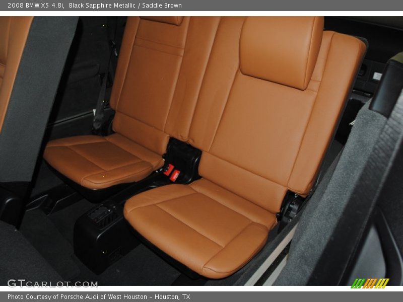 Black Sapphire Metallic / Saddle Brown 2008 BMW X5 4.8i
