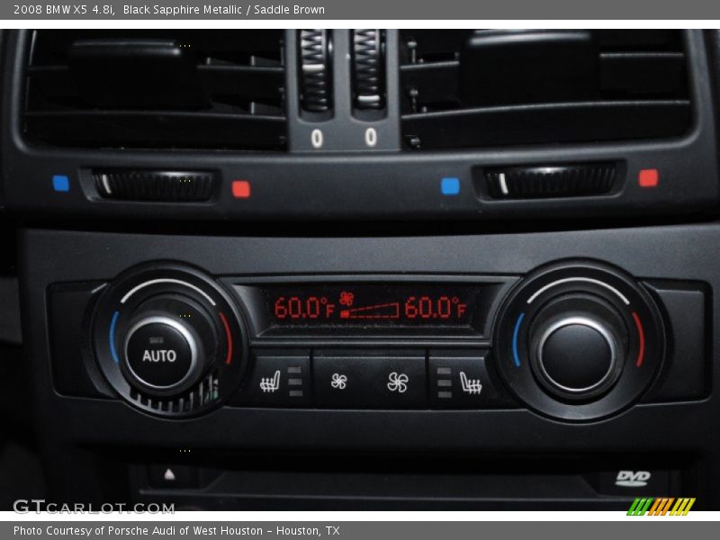 Black Sapphire Metallic / Saddle Brown 2008 BMW X5 4.8i
