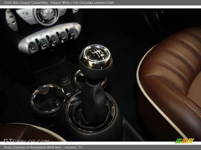 Pepper White / Hot Chocolate Leather/Cloth 2009 Mini Cooper Convertible