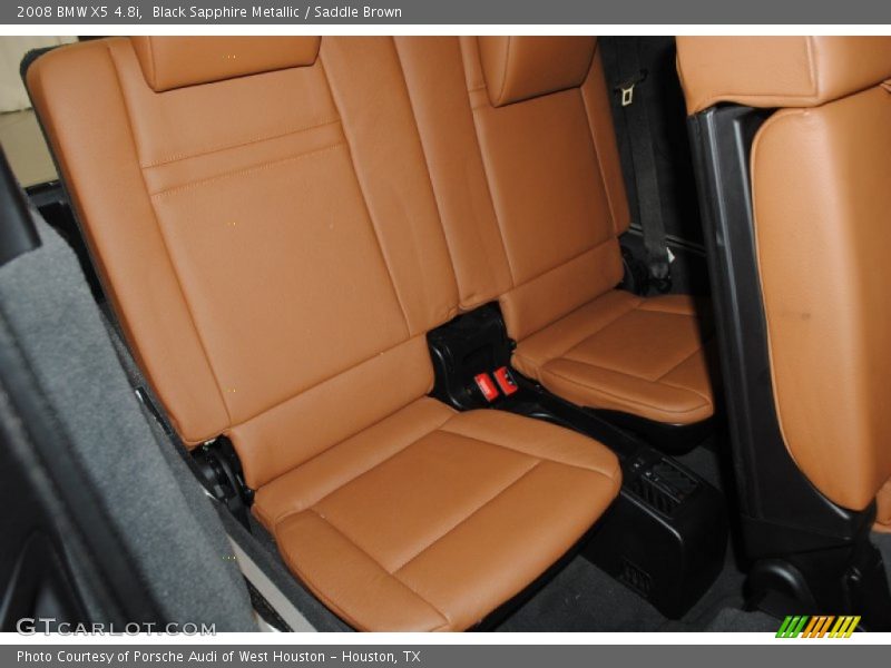 Black Sapphire Metallic / Saddle Brown 2008 BMW X5 4.8i