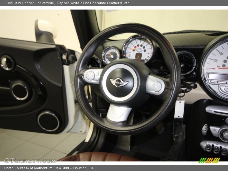 Pepper White / Hot Chocolate Leather/Cloth 2009 Mini Cooper Convertible