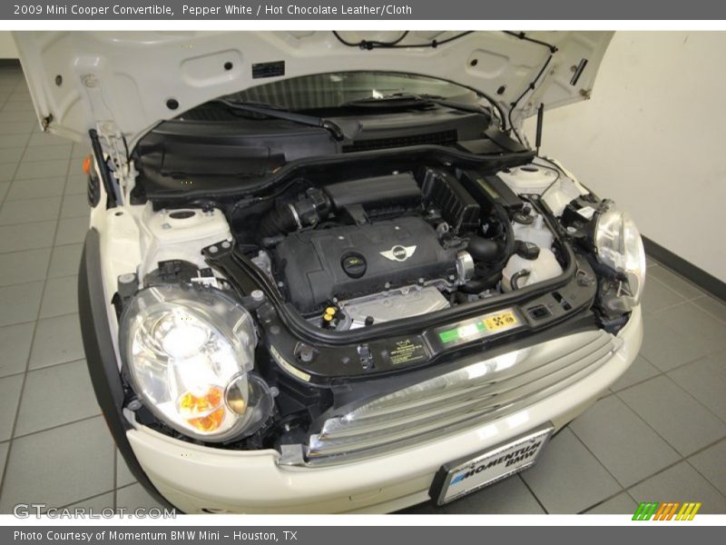 Pepper White / Hot Chocolate Leather/Cloth 2009 Mini Cooper Convertible