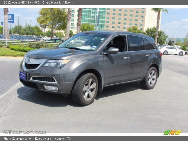 Grigio Metallic / Ebony 2012 Acura MDX SH-AWD