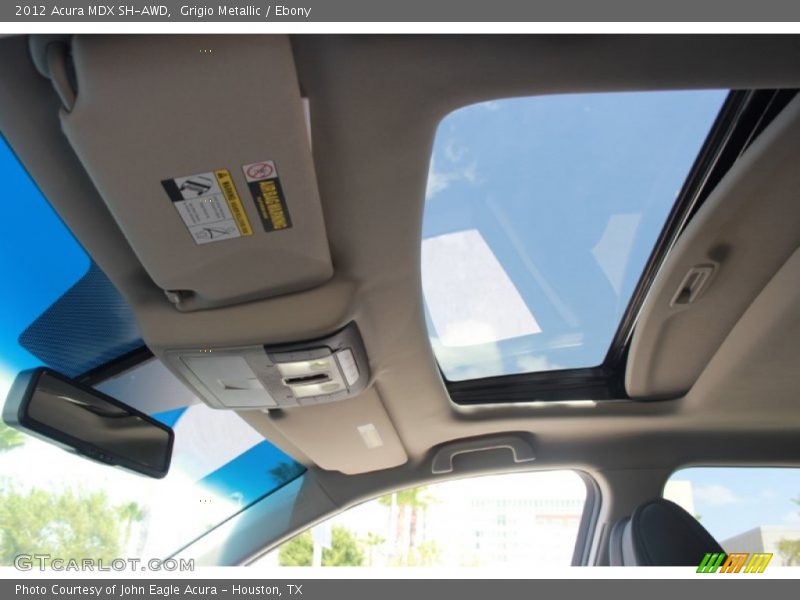 Grigio Metallic / Ebony 2012 Acura MDX SH-AWD