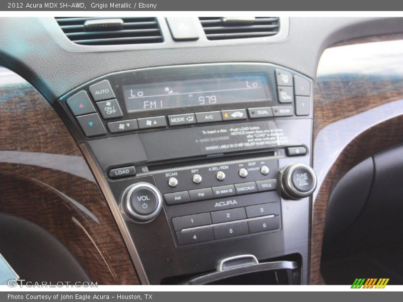 Grigio Metallic / Ebony 2012 Acura MDX SH-AWD