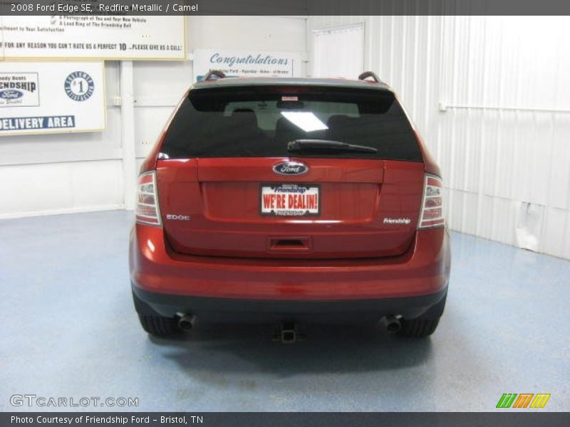 Redfire Metallic / Camel 2008 Ford Edge SE
