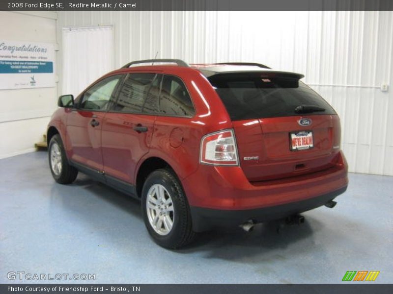 Redfire Metallic / Camel 2008 Ford Edge SE