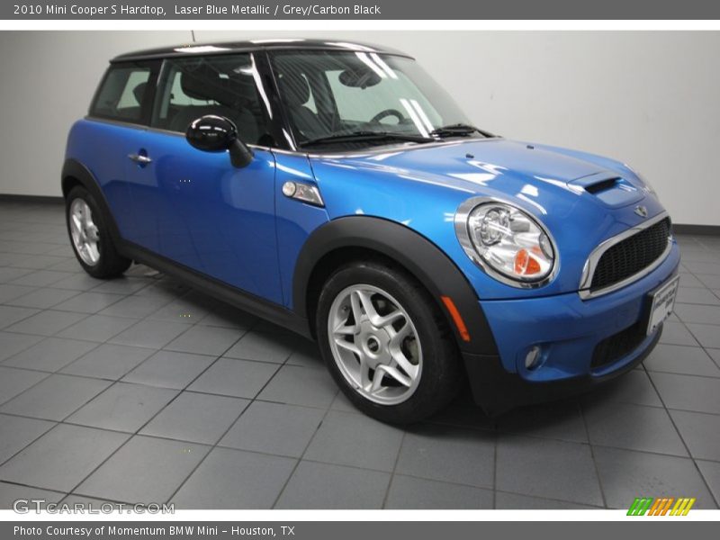 Laser Blue Metallic / Grey/Carbon Black 2010 Mini Cooper S Hardtop