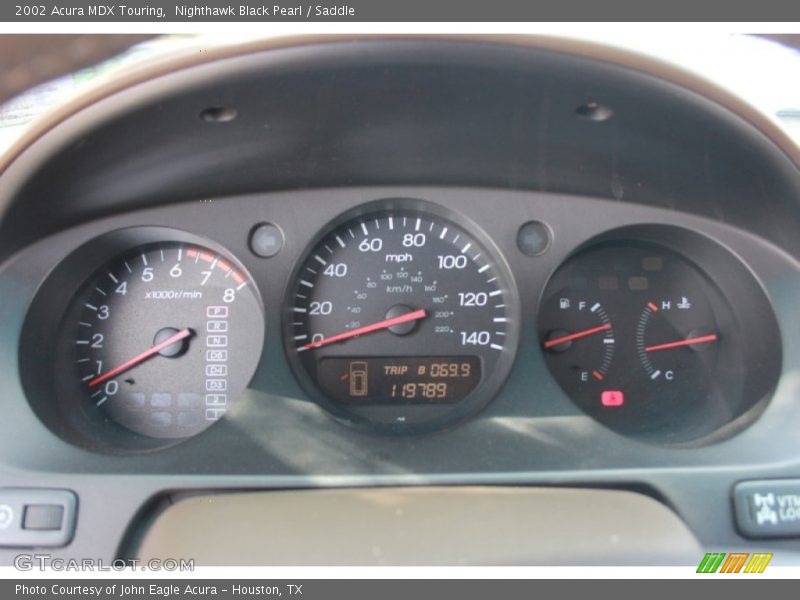 Nighthawk Black Pearl / Saddle 2002 Acura MDX Touring