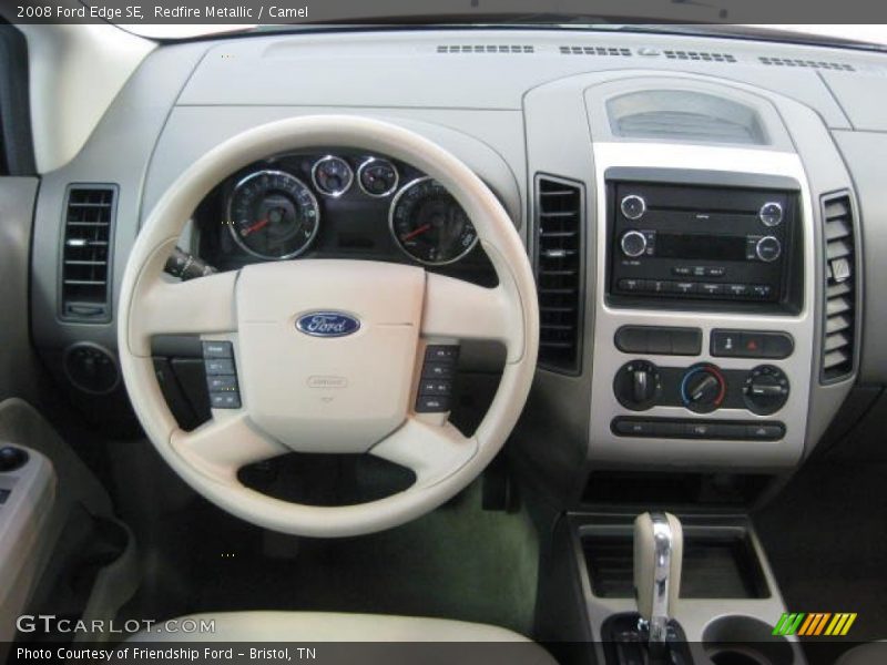 Redfire Metallic / Camel 2008 Ford Edge SE