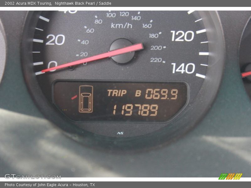 Nighthawk Black Pearl / Saddle 2002 Acura MDX Touring