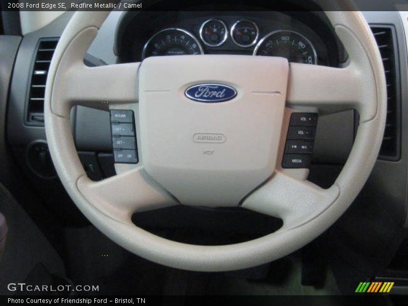 Redfire Metallic / Camel 2008 Ford Edge SE