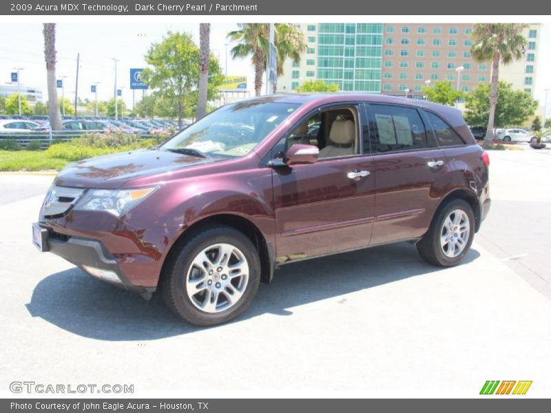 Dark Cherry Pearl / Parchment 2009 Acura MDX Technology