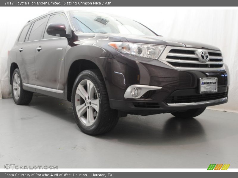 Sizzling Crimson Mica / Ash 2012 Toyota Highlander Limited