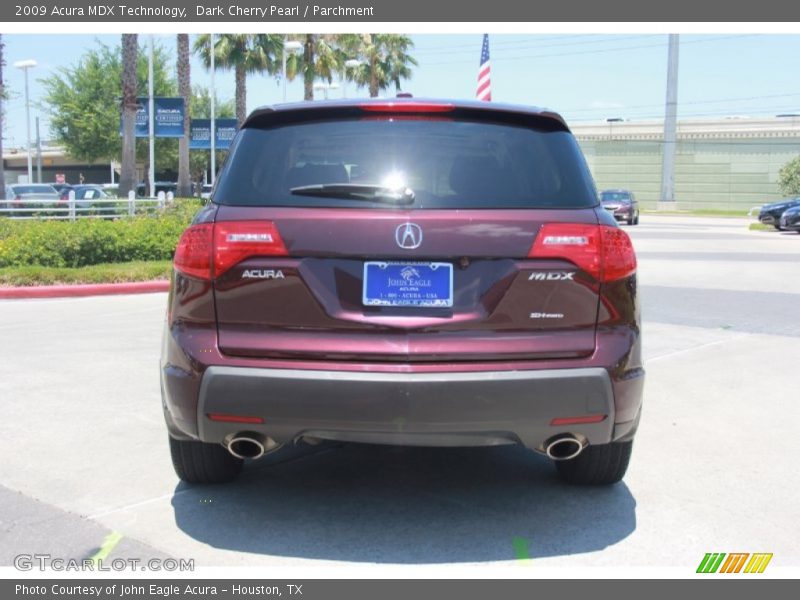 Dark Cherry Pearl / Parchment 2009 Acura MDX Technology