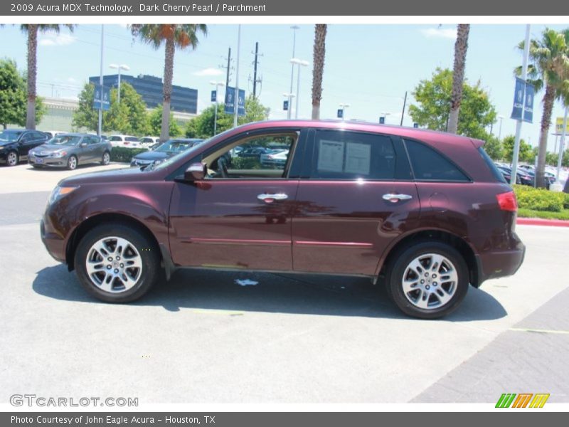 Dark Cherry Pearl / Parchment 2009 Acura MDX Technology