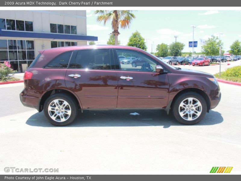 Dark Cherry Pearl / Parchment 2009 Acura MDX Technology