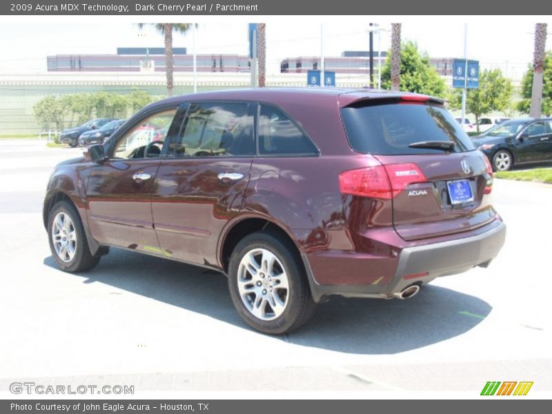 Dark Cherry Pearl / Parchment 2009 Acura MDX Technology