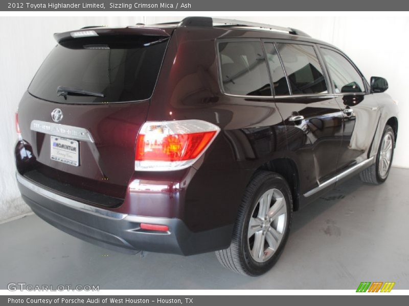 Sizzling Crimson Mica / Ash 2012 Toyota Highlander Limited