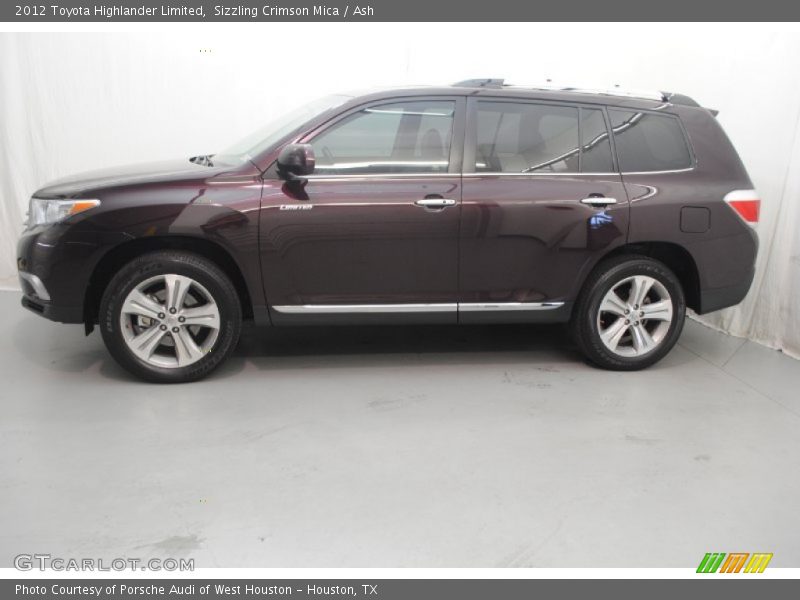 Sizzling Crimson Mica / Ash 2012 Toyota Highlander Limited