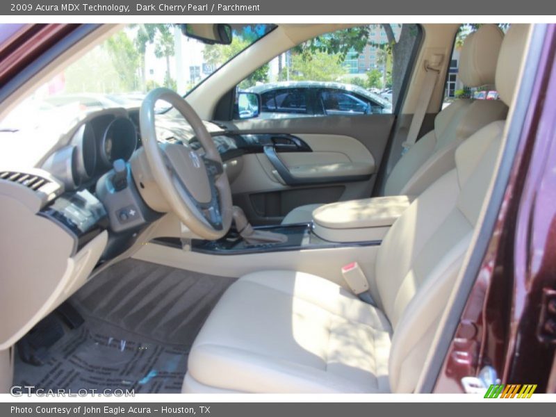 Dark Cherry Pearl / Parchment 2009 Acura MDX Technology