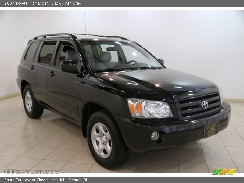 Black / Ash Gray 2007 Toyota Highlander