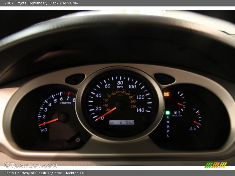Black / Ash Gray 2007 Toyota Highlander