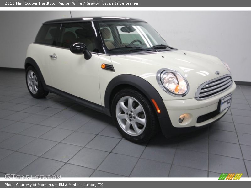 Pepper White / Gravity Tuscan Beige Leather 2010 Mini Cooper Hardtop