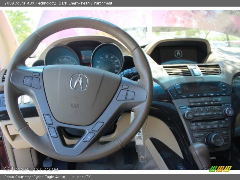 Dark Cherry Pearl / Parchment 2009 Acura MDX Technology