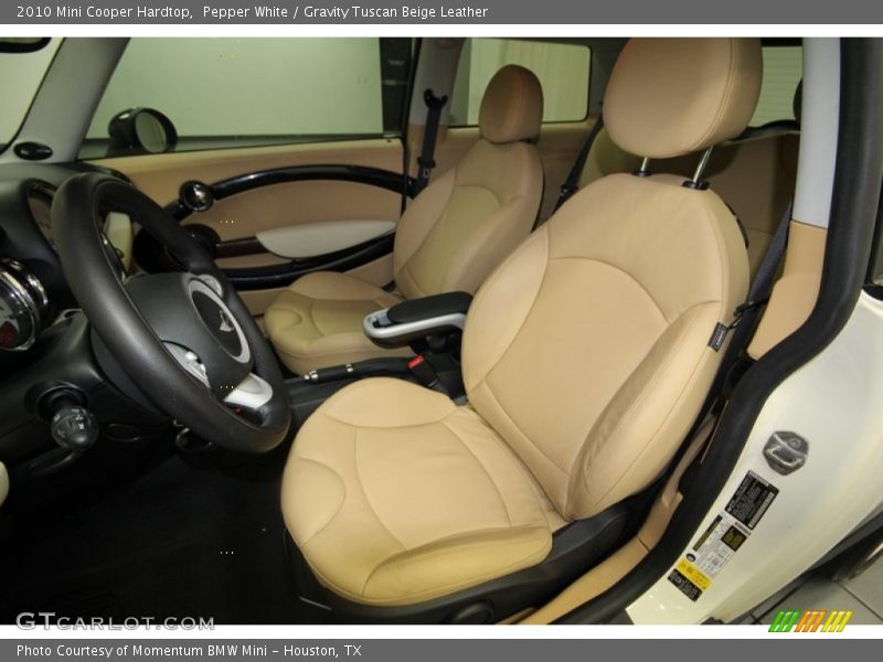 Pepper White / Gravity Tuscan Beige Leather 2010 Mini Cooper Hardtop