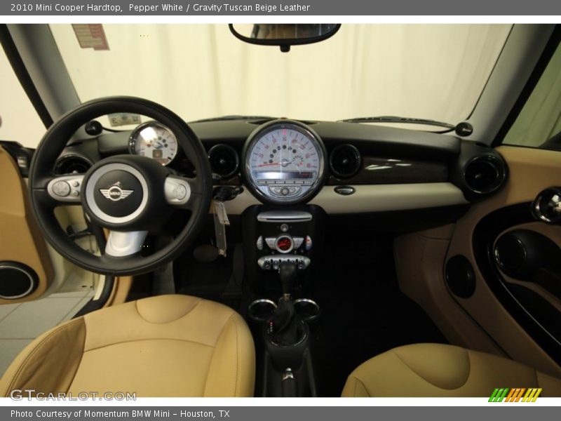 Pepper White / Gravity Tuscan Beige Leather 2010 Mini Cooper Hardtop