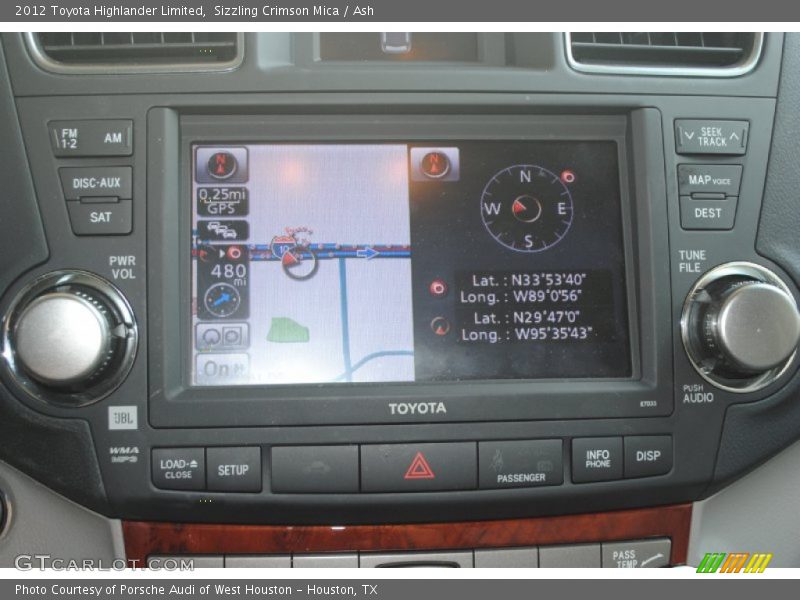 Sizzling Crimson Mica / Ash 2012 Toyota Highlander Limited