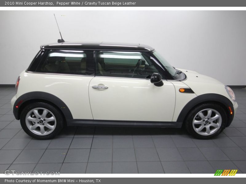 Pepper White / Gravity Tuscan Beige Leather 2010 Mini Cooper Hardtop