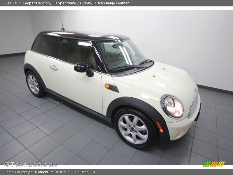 Pepper White / Gravity Tuscan Beige Leather 2010 Mini Cooper Hardtop