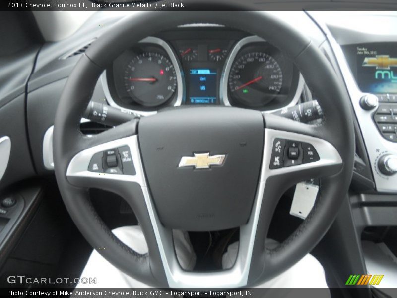 Black Granite Metallic / Jet Black 2013 Chevrolet Equinox LT